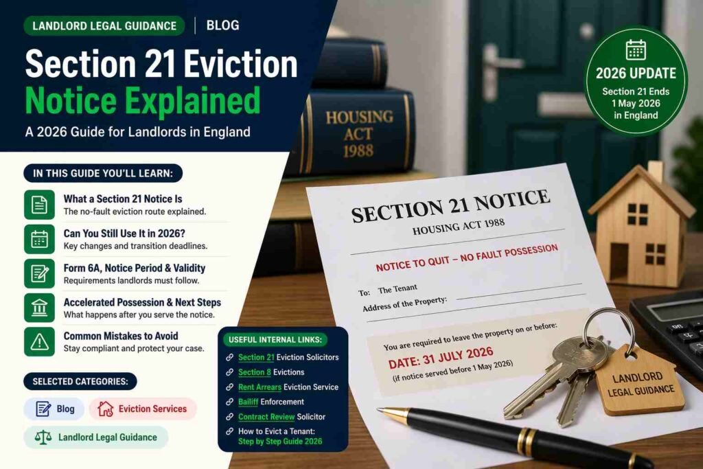 ection 21 Eviction Notice Explained for Landlords in England